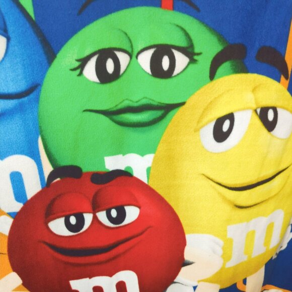 M&Ms World 6 Characters Fleece Blanket Throw 49x66 Inches Collectible 2021 Mars - Picture 3 of 4